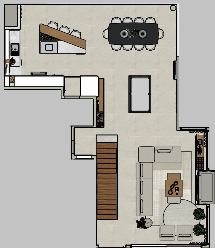 Planta do Living